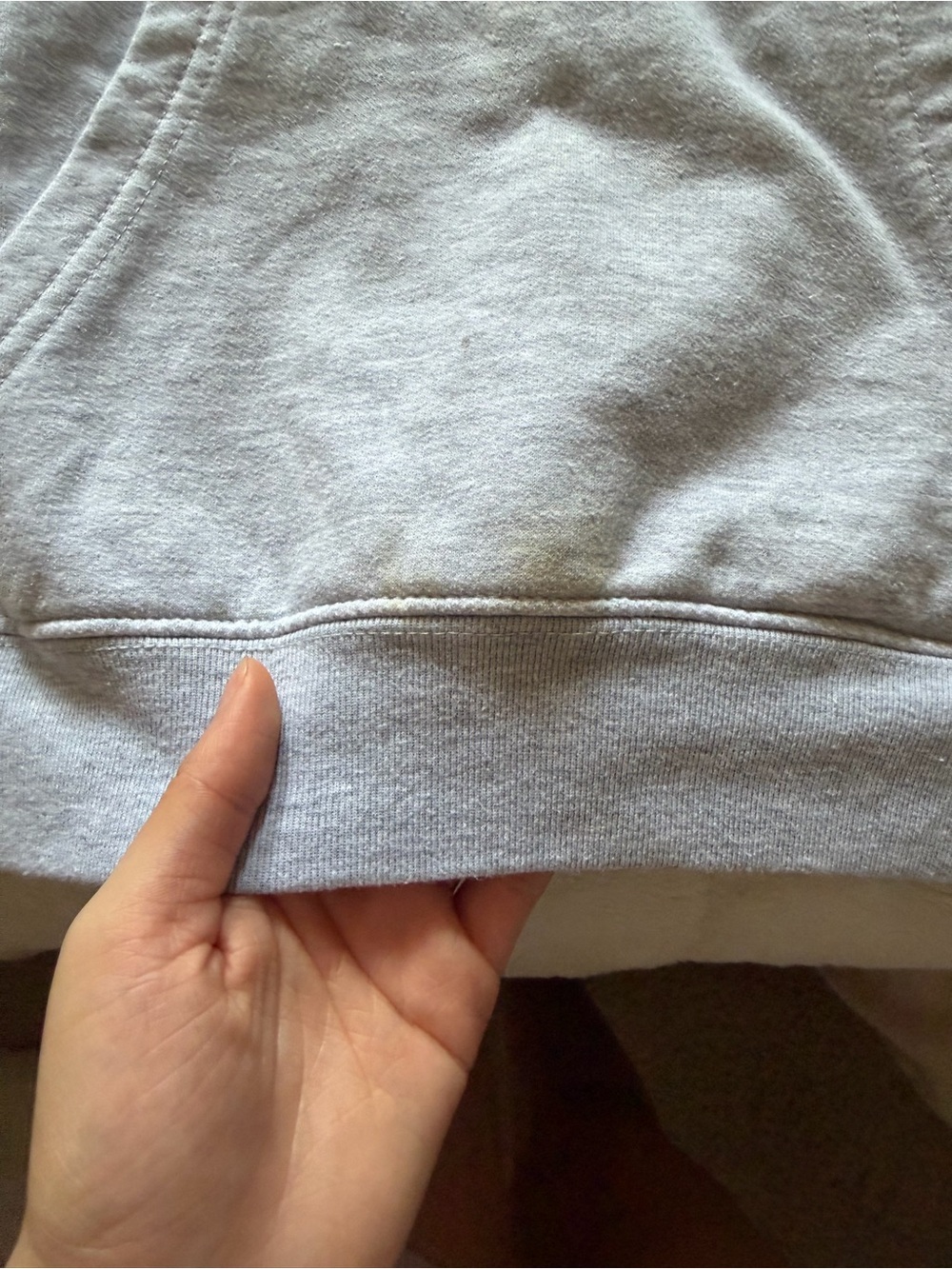 Grey snoopy hoodie embroidered logo - Picture 6 of 6
